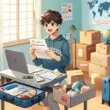 shipping-items-overseas-during-study-abroad.-The-image-features-a-young-enthusiastic-Japanese-student